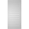 Ekena Millwork Vertical Surface Mount PVC Gable Vent: Functional, w/ 2"W x 2"P Brickmould Sill Frame, 20"W x 42"H GVPVE20X4203SF - alternate 4